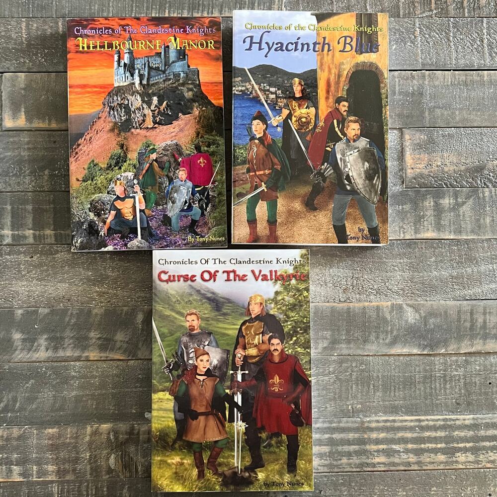 3 Book Lot Chronicles Of The‎ Clandestine Knights: By Tony Nunes Fantasy Books
